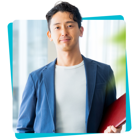 Smiling working professional