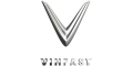 VinFast logo with a stylized V above the brand name.