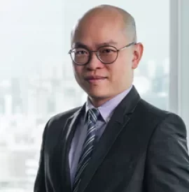 Professional man in suit with glasses