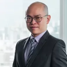 Professional man in suit with glasses